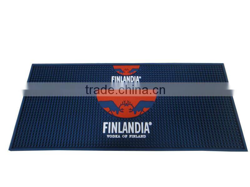 Logo Embossed Soft Pvc Bar Mat