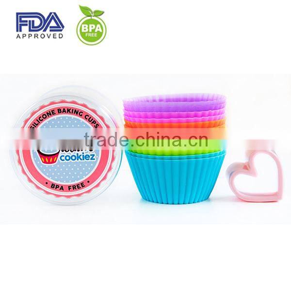 Non-stick silicone baking cup / cupcake baking cup