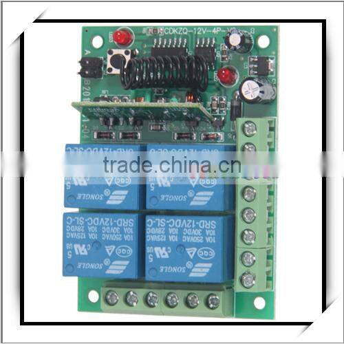 CDR-4L 260-433MHz 12V 4-Channel Wireless Universal Remote Receiver Controller