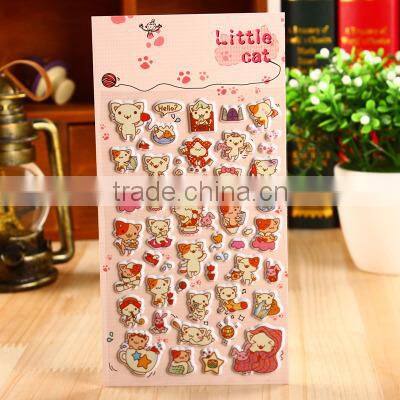 Colorful custom stickers,bubble home sticker,print wall/kitchen stickers,cartoon animals stickers for kids