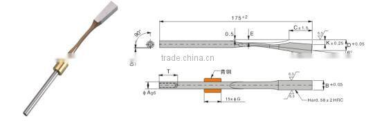 sprung core mold ejector pin