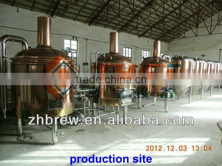 800L mini hotel red copper hotel beer equipment CE