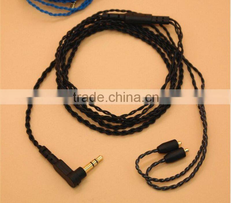 Headset Headphone Earphone Upgrade Cable for Shure SE215 SE315 SE425 SE535 SE846 UE900 DIY Headphone Replacement Cable Line
