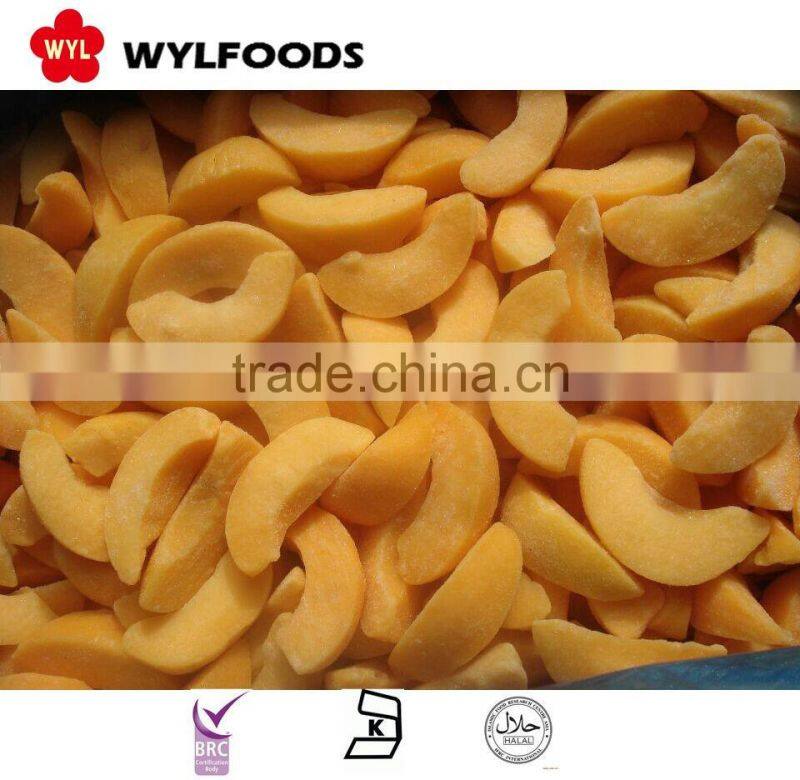 China vegetables Frozen IQF yellow peach dices fruit