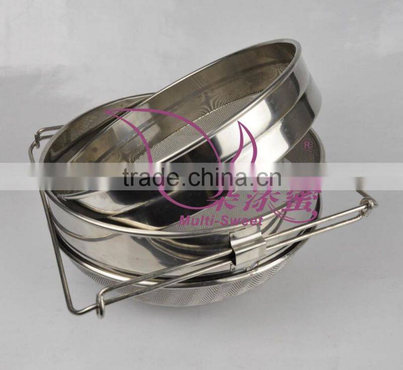 Stainless steel double level honey filter honey stainer