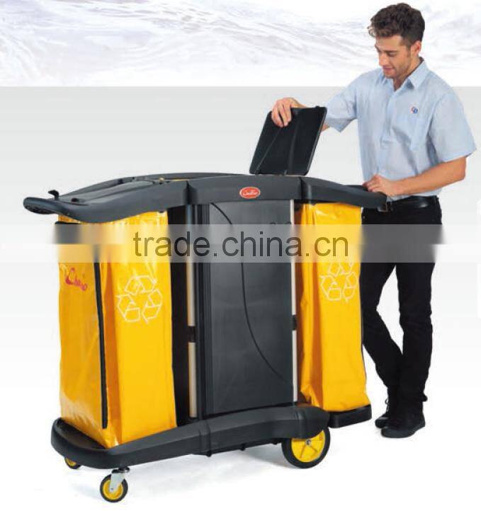 Cleaning trolley, hotel housekeeping maid cart trolley