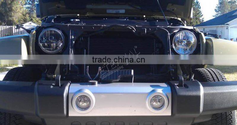 60W Jeep Wrangler offroad Rubicon motorcycle round 7 inch LED headlight Jeep CJ TJ YJ WJ XJ MJ headlamp