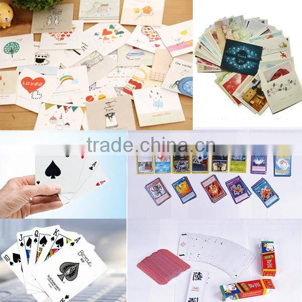 Automatic playing card slitting machine