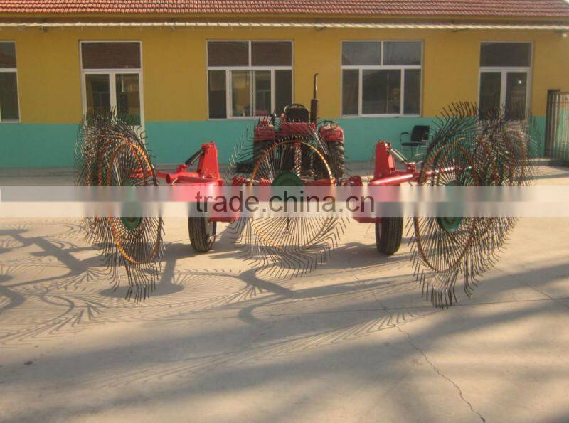 With Two Years Warranty 8 Wheel Caddy Hay Rake, Carted Hay Rake,Hay Tedder for Sale