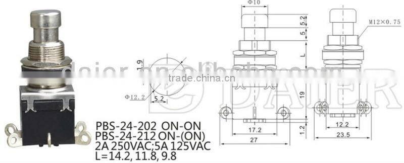 PBS-24-202S DPDT guitar pedal switch