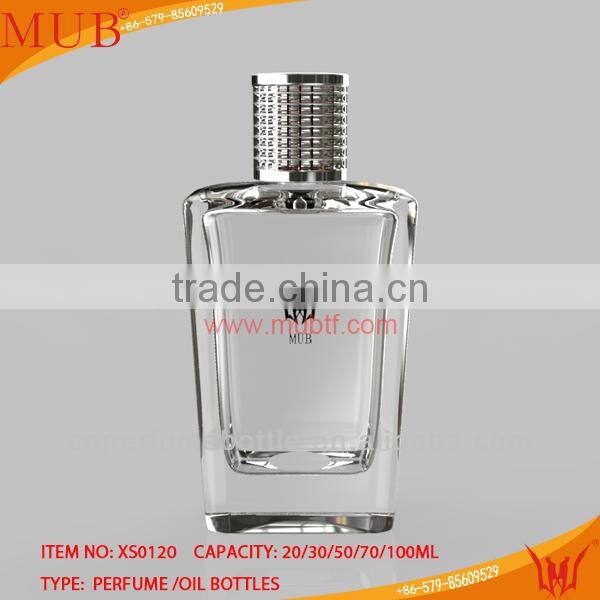 20/30/50/70/100ml Newest Design Hot Sale Glass Perfume Bottle,crystal perfume bottles with pump