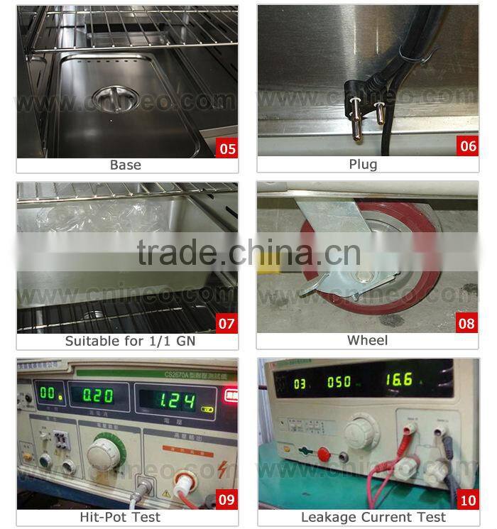 Stainless Steel,Movable,22 Trays,Buffet Cart,2.62Kw,Electric Food Warmer(INEO are professional on commercial kitchen project)