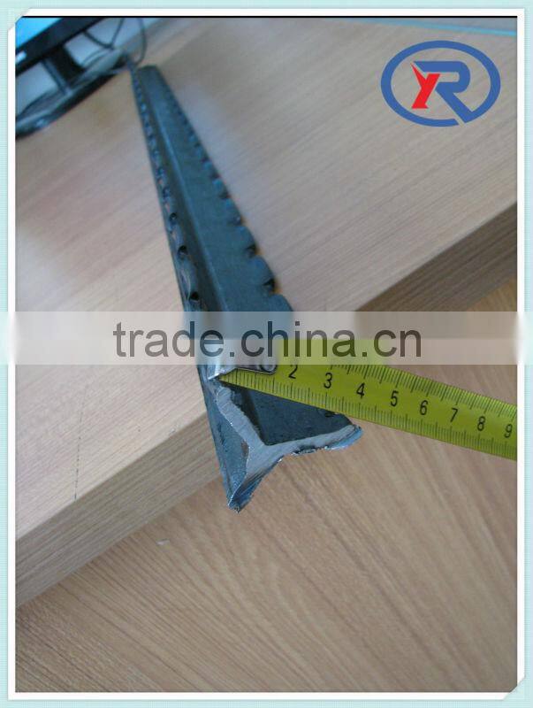 1.8m Black painted israel y fence post