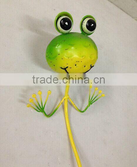 frog stake frog pick metal frog stakes garden stakes garden picks painted frog metal stakes