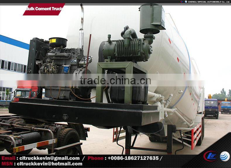 60000 liters dry powder bulk concrete tanker trailer