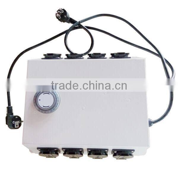 greenhouse multi-socket light controller/ 24 hours digital timer with multi-socket/ EU standard light controller