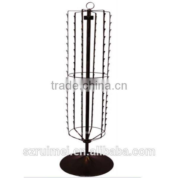 spinning supermarket metal snack clip display rack