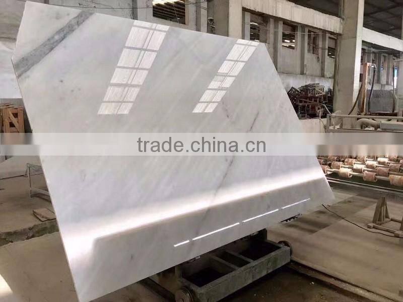Guangxi white marble polished big slab