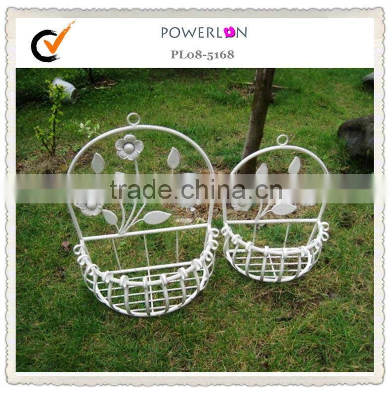 decorative wire metal wall storage basket