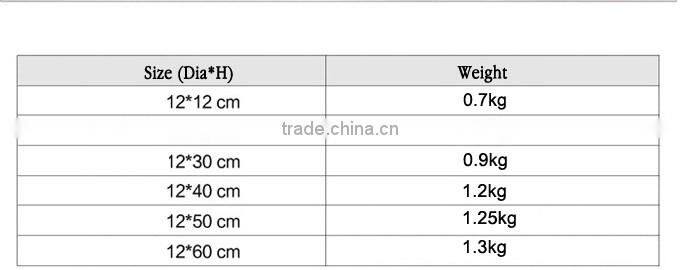 Cylindrical straight hydroponic glass containers transparent glass vase