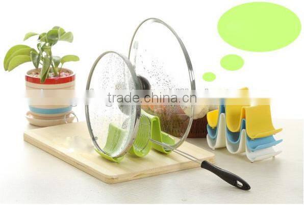 Wave shaped Plastic Pot Cover Holder&Plastic Pot Lid Holder&pot cover rack