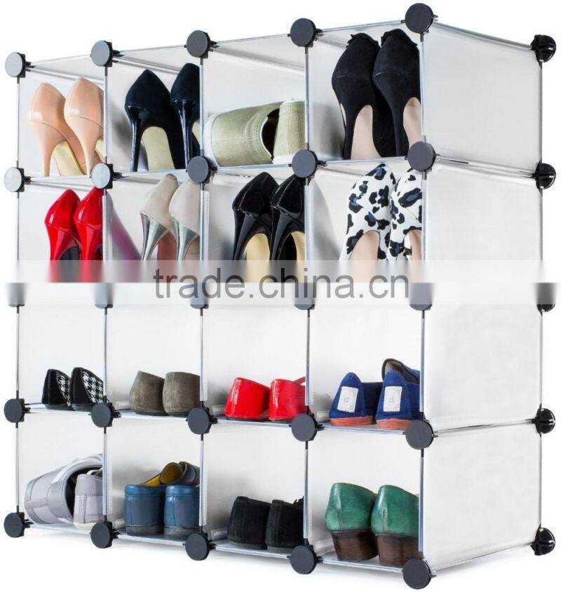 PP DIY Interlocking Shoe Organizer/Rack for 20 Pairs