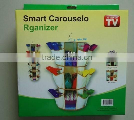 Multipocket hanging container Smart Carousel Organizer