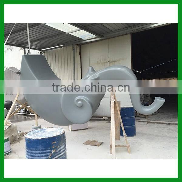 FO-506 cup shape fiberglass sculpture for decor