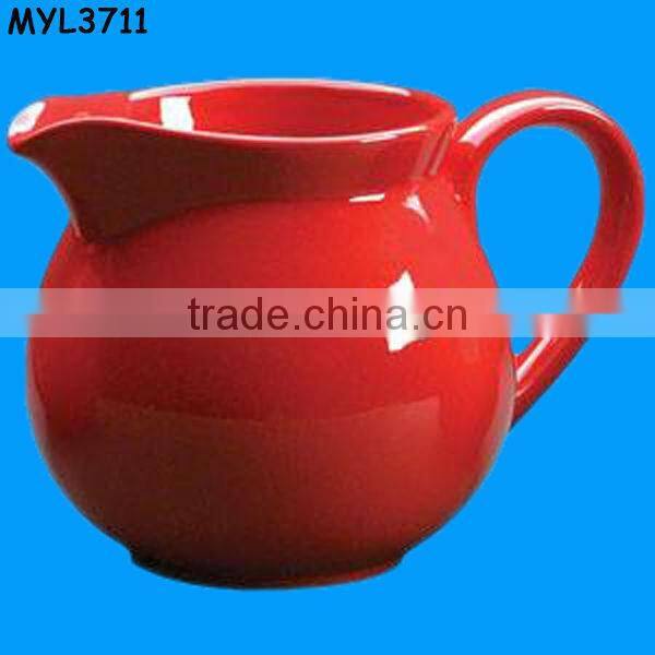 Matt artistic black pottery decanter