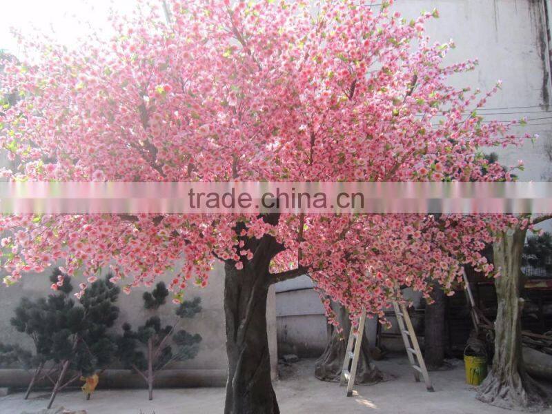 high simulation artificial cherry blooming flowering tree for outdoor landscaping