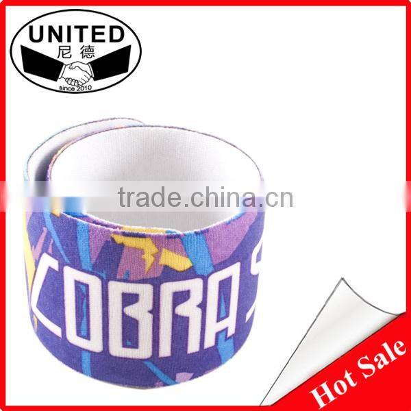 Full Color Printing Slap Bracelet Custom Design Snap Wrap
