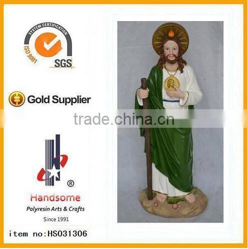 religious crafts resin saint Jude statue Custom religious crafts resin saint Jude figurine