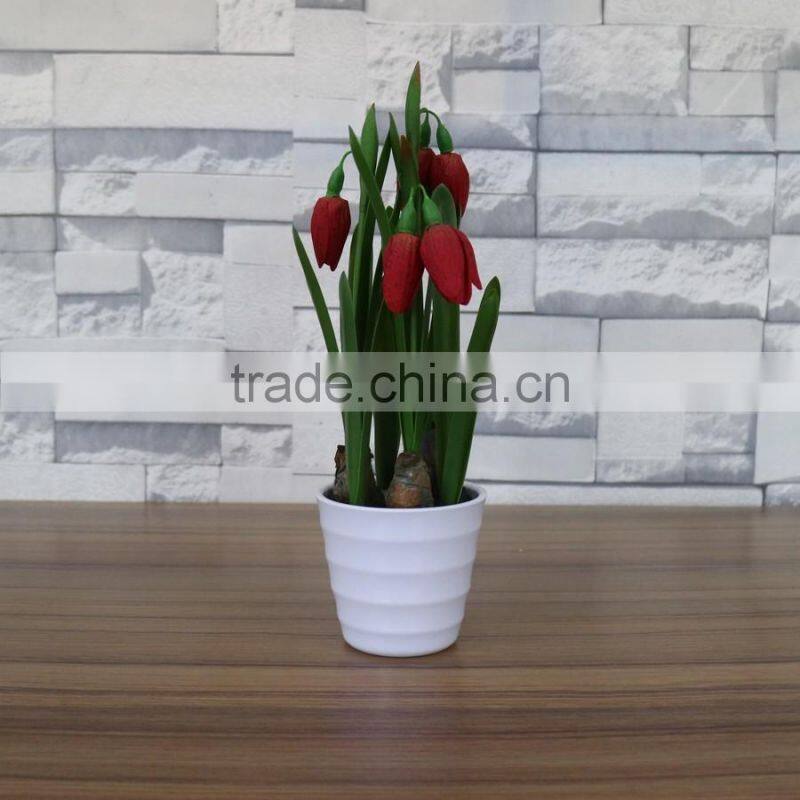 Table artificial mini saussurea flower bonsai for home and commercial decoration