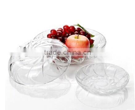 9"" clear glass salad bowl china dinner ware