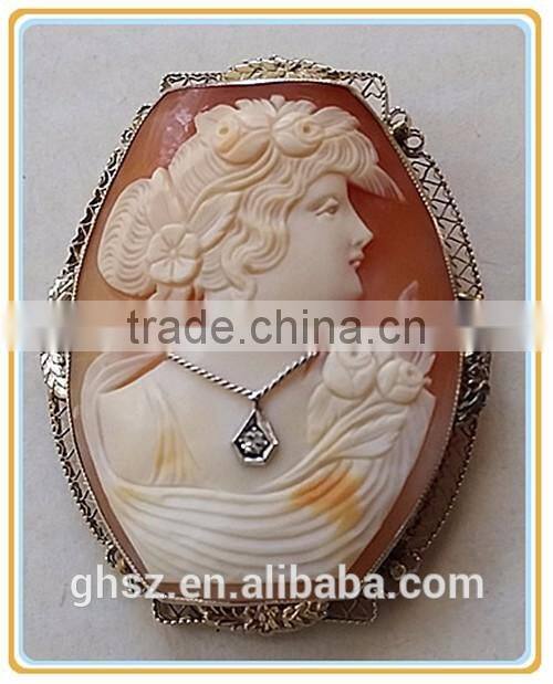 Custom made factory price resin relief figurine sexy cat cameo