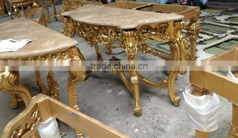 French Style Living Room Furniture Console Table and Wall Mirror