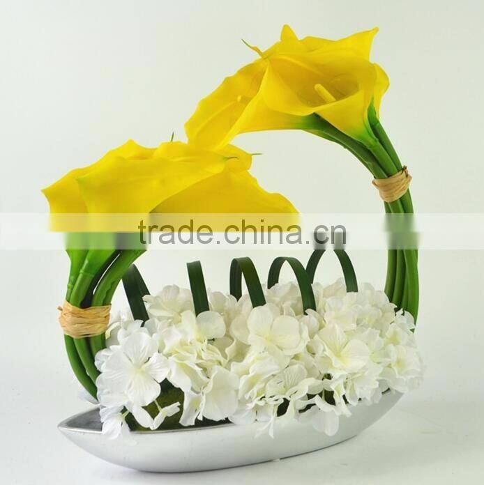 BISINI round flower box art resin craft artificial flower home decor(BG11-M034)