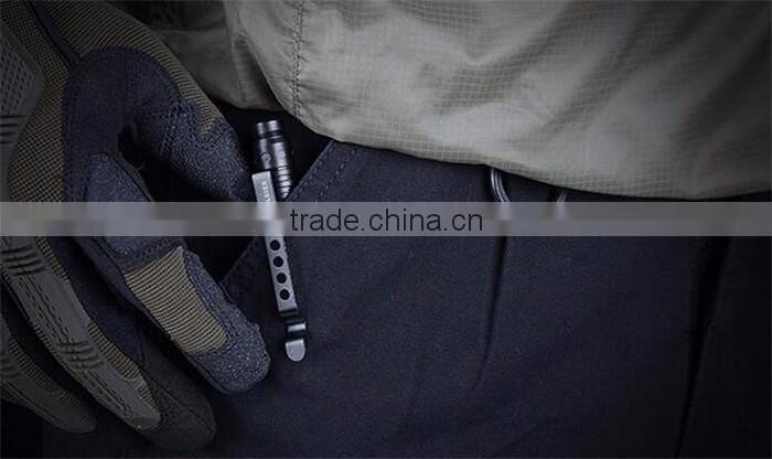 Self defense device in a tactical protecting pen and anti-theft device with anodizing treatment