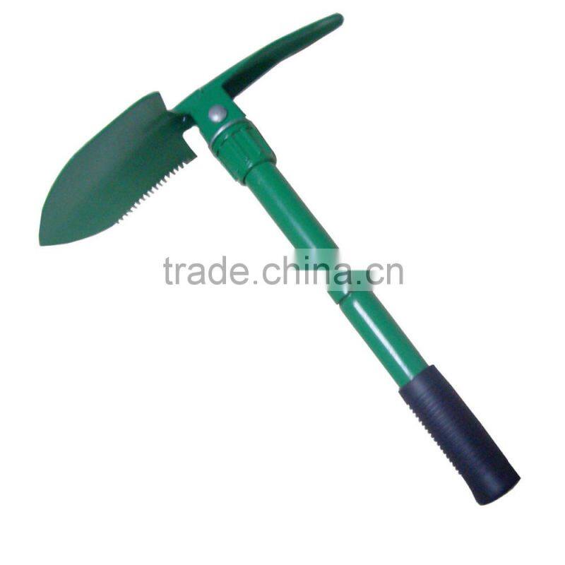 outdoor survival camping spade shovel with pickaxe
