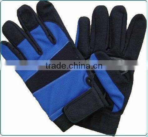 Hot synthetic leather safety anti-shock mechanic gloves ZM892-H