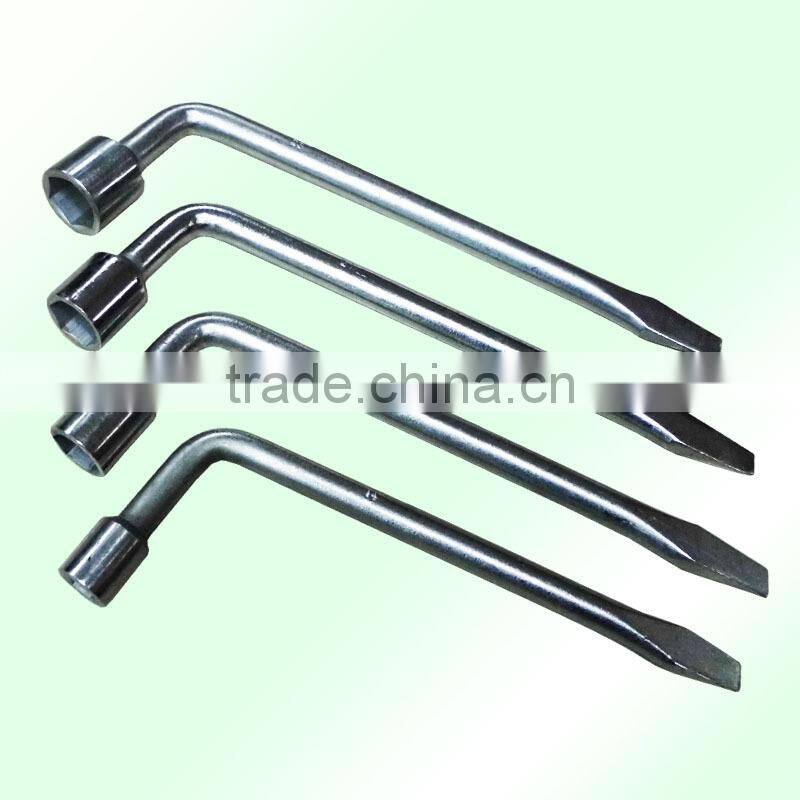 D5075 high quality carbon steel L handle socket wrench/spanner