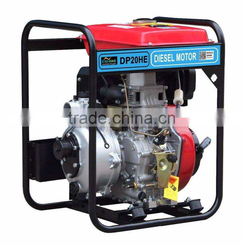 2inch(50mm) Diesel high pressure water pump,186F diesel engine with output 9hp/6.6KW