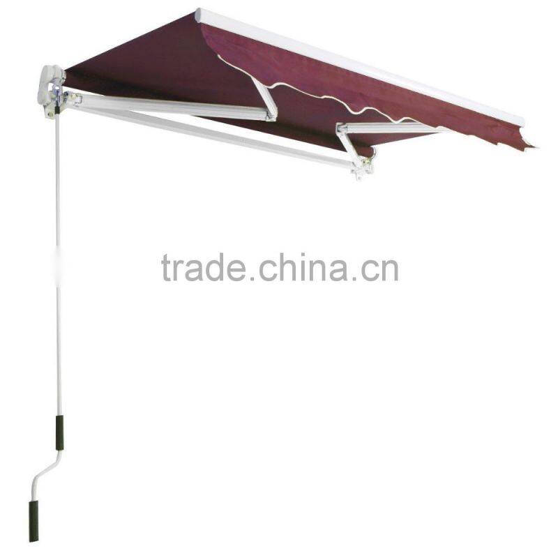 Factory Production Patio 2x1.5m Aluminium Retractable Rain Awning