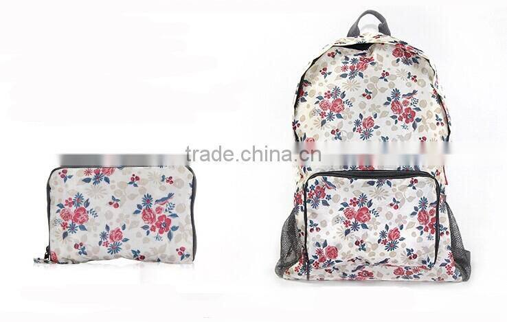 Colorful polka dots folding school bag