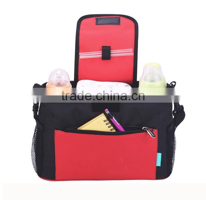 Polyester hanging troller baby organizer bag