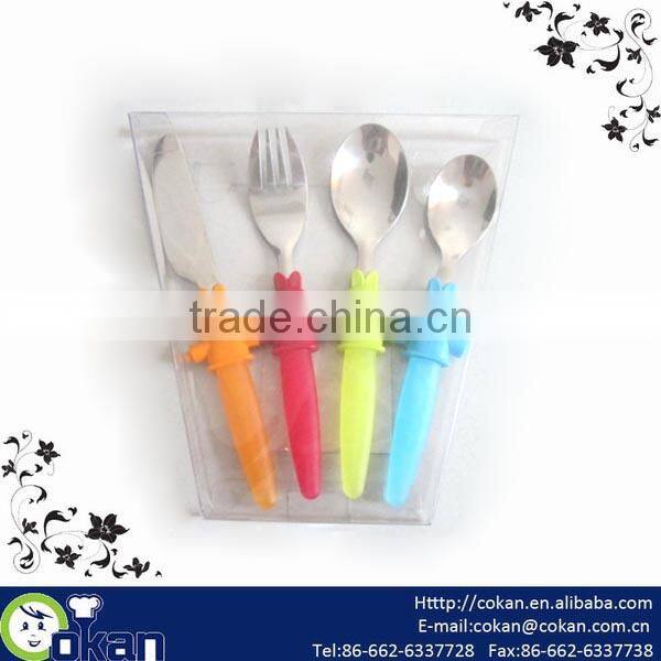 4pcs Rabbit Shape Children Cutlery Set CK-K005