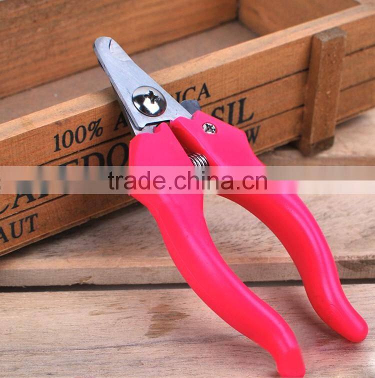 Red Pet Nail Clipper Stainless Steel Dog Nail Clippers