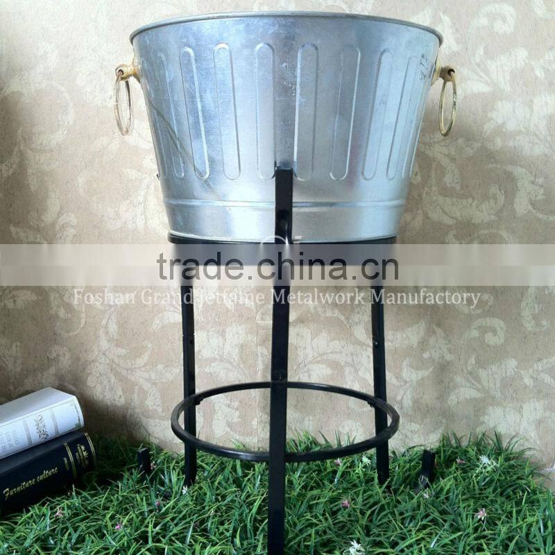 party ice bucket with stand beverage holder tub