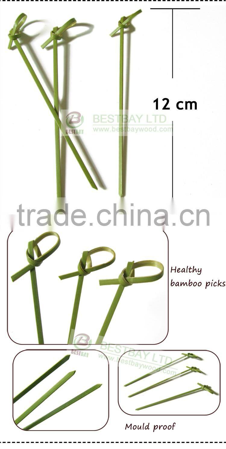 Factory discount price wholesale bamboo knot skewers,bamboo skewers