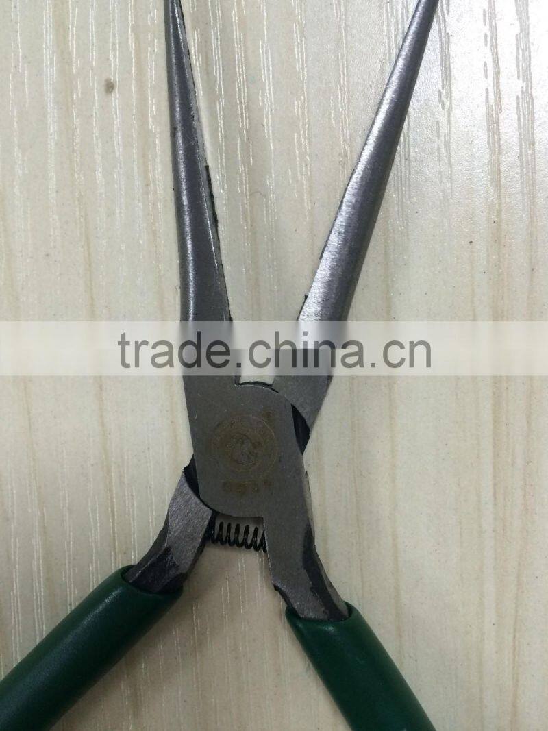 Soft handle 5'' mini type long nose plier for cutting wire with high quality